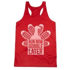 Women's Racerback Performance Tank Top - Thanksgiving Run