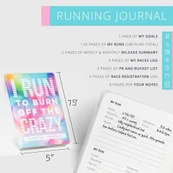 GoneForaRun Running Journal - I Run To Burn Off The Crazy -goneforarun Sales 2023 tr 43187 DETAILS