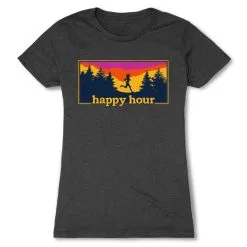 Women's Everyday Runners Tee - Happy Hour -goneforarun Sales 2023 tr 43200 CHARCOAL