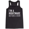 Flowy Racerback Tank Top - I'm A Nightmare Before A Run® Bold
