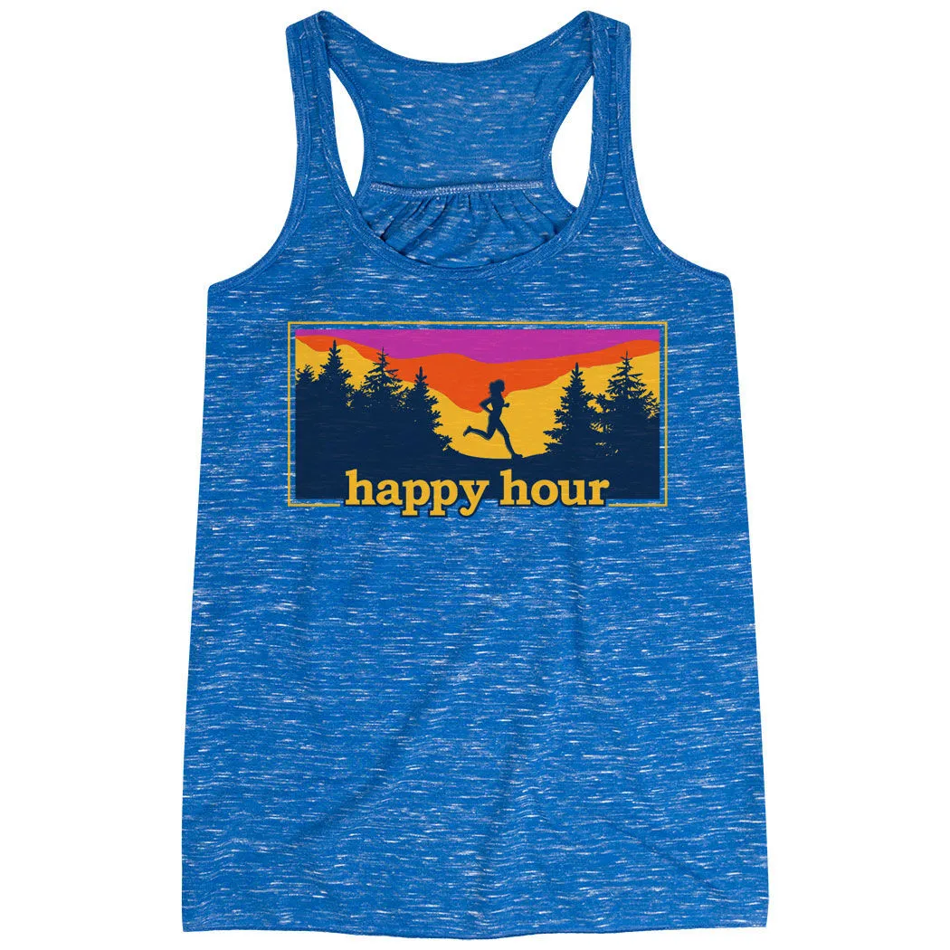 Flowy Racerback Tank Top - Happy Hour 3 Flowy Racerback Tank Top - Happy Hour
