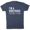 Running Short Sleeve T-Shirt - I'm A Nightmare Before A Run® Bold -goneforarun Sales 2023 tr 43215 NAVY FLAT