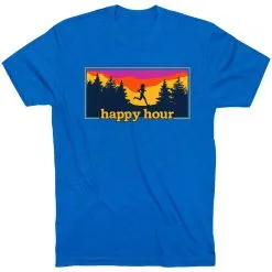 Running Short Sleeve T-Shirt - Happy Hour -goneforarun Sales 2023 tr 43216 ROYAL FLAT