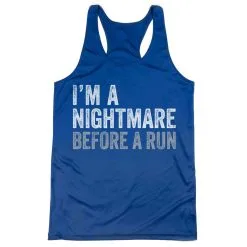 Women's Racerback Performance Tank Top - I'm A Nightmare Before A Run® Bold -goneforarun Sales 2023 tr 43231 ROYAL MAIN