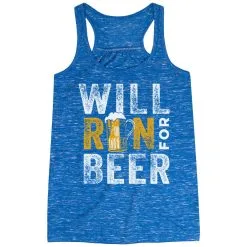 Flowy Racerback Tank Top - Will Run For Beer -goneforarun Sales 2023 tr 43263 BLUE MAIN