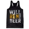 Women's Racerback Performance Tank Top - Will Run For Beer -goneforarun Sales 2023 tr 43269 BLACK MAIN