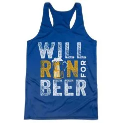 Women's Racerback Performance Tank Top - Will Run For Beer -goneforarun Sales 2023 tr 43269 ROYAL MAIN