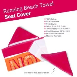 Running Seat Cover Towel - Run With Inspiration -goneforarun Sales 2023 tr 43277 DETAILS