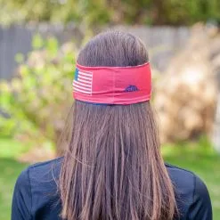 Running Comfort Performance Visor - Red, White & Blue -goneforarun Sales 2023 tr 43290 LIFESTYLE FEMALE 3