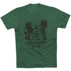 Running Short Sleeve T- Shirt - Lone Runners Club 23 Running Short Sleeve T- Shirt - Lone Runners Club -goneforarun Sales 2023 tr 43296 FORESTGREEN FLAT
