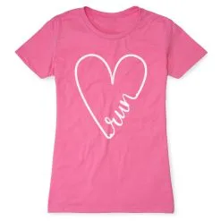 Women's Everyday Runners Tee - Run With Love -goneforarun Sales 2023 tr 43302 HOTPINK