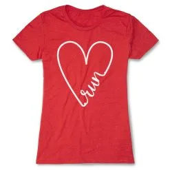 Women's Everyday Runners Tee - Run With Love -goneforarun Sales 2023 tr 43302 RED