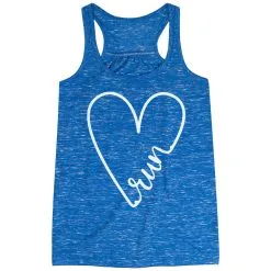 Flowy Racerback Tank Top - Run With Love -goneforarun Sales 2023 tr 43303 BLUE MAIN