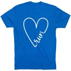 Running Short Sleeve T- Shirt - Run With Love -goneforarun Sales 2023 tr 43304 ROYAL FLAT