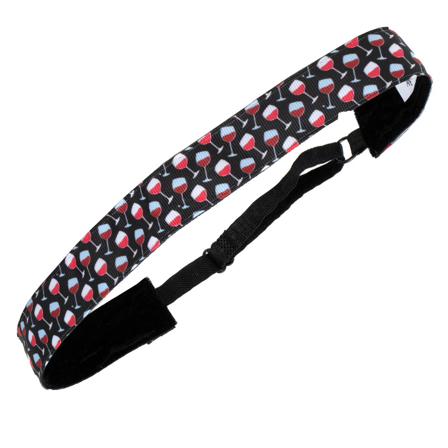 Athletic Juliband Non-Slip Headband - Wine Time 3 Athletic Juliband Non-Slip Headband - Wine Time