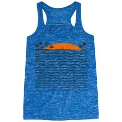Running Flowy Racerback Tank Top - Chasing Sunsets -goneforarun Sales 2023 tr 43383 BLUE MAIN
