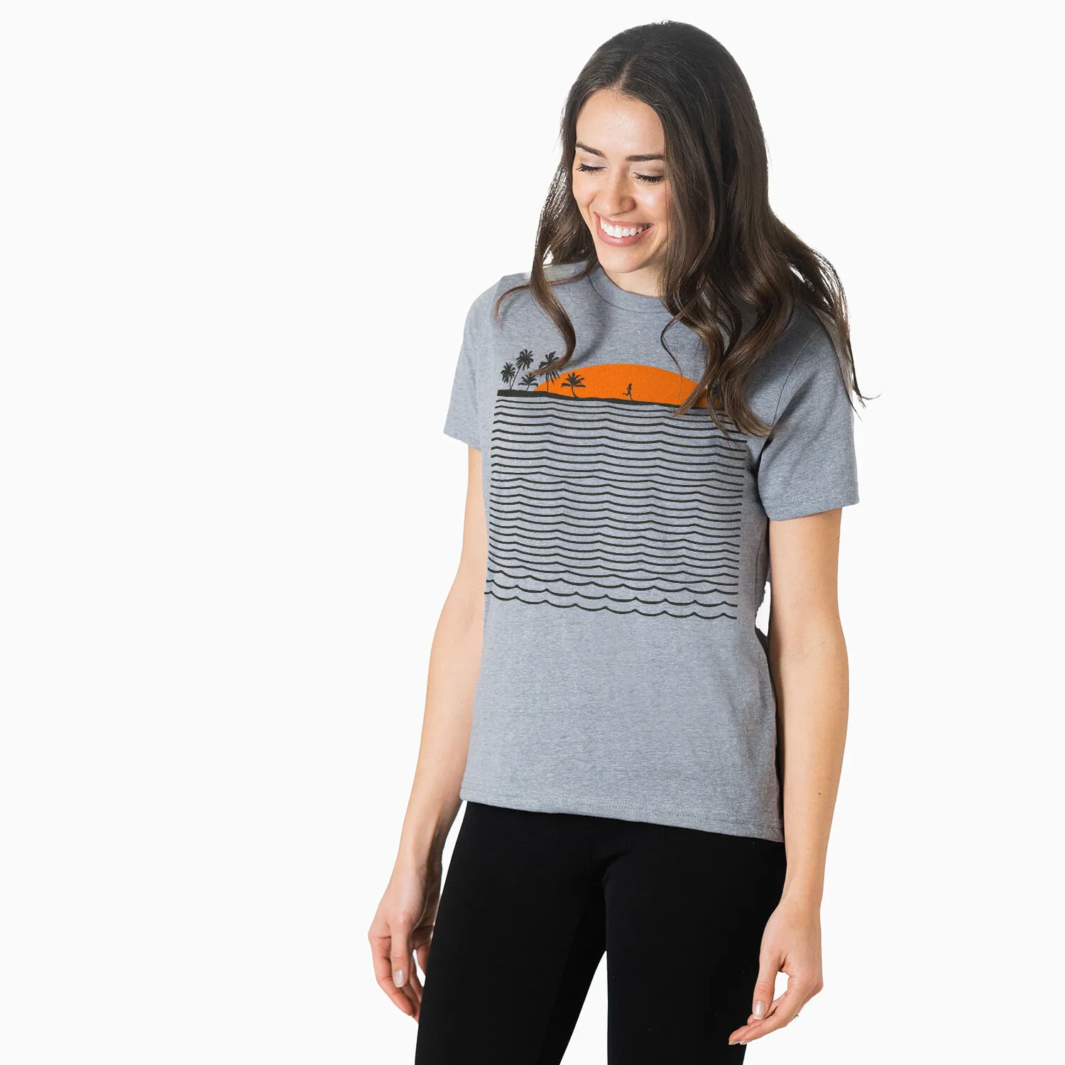 Running Short Sleeve T-Shirt - Chasing Sunsets 4 Running Short Sleeve T-Shirt - Chasing Sunsets - Image 2