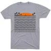 Running Short Sleeve T-Shirt - Chasing Sunsets -goneforarun Sales 2023 tr 43384 GRAY FLAT