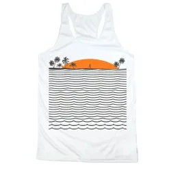 Women's Racerback Performance Tank Top - Chasing Sunsets