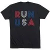 Running Short Sleeve T-Shirt - Run USA 1 Running Short Sleeve T-Shirt - Run USA -goneforarun Sales 2023 tr 43430 BLACK FLAT