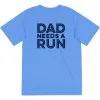Men's Running Short Sleeve Performance Tee - Dad Needs A Run -goneforarun Sales 2023 tr 43438 LIGHTBLUE MAIN