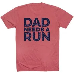 Running Short Sleeve T-Shirt - Dad Needs A Run -goneforarun Sales 2023 tr 43439 MAUVE FLAT