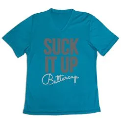 Women's Short Sleeve Tech Tee - Suck It Up Buttercup -goneforarun Sales 2023 tr 43498 LIGHTBLUE MAIN