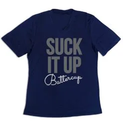 Women's Short Sleeve Tech Tee - Suck It Up Buttercup -goneforarun Sales 2023 tr 43498 NAVY MAIN