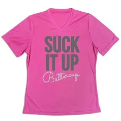 Women's Short Sleeve Tech Tee - Suck It Up Buttercup