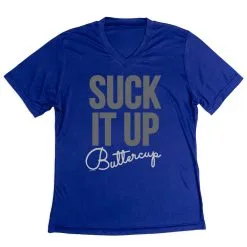 Women's Short Sleeve Tech Tee - Suck It Up Buttercup -goneforarun Sales 2023 tr 43498 ROYAL MAIN