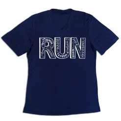Women's Short Sleeve Tech Tee - Run With Inspiration -goneforarun Sales 2023 tr 43501 NAVY MAIN
