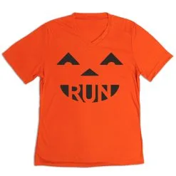 Women's Short Sleeve Tech Tee - Pumpkin Run