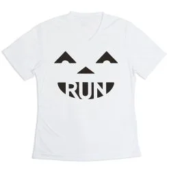 Women's Short Sleeve Tech Tee - Pumpkin Run -goneforarun Sales 2023 tr 43504 WHITE MAIN