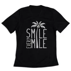 Women's Short Sleeve Tech Tee - Smile Every Mile 15 Women's Short Sleeve Tech Tee - Smile Every Mile -goneforarun Sales 2023 tr 43505 BLACK MAIN