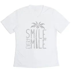 Women's Short Sleeve Tech Tee - Smile Every Mile 21 Women's Short Sleeve Tech Tee - Smile Every Mile -goneforarun Sales 2023 tr 43505 WHITE MAIN
