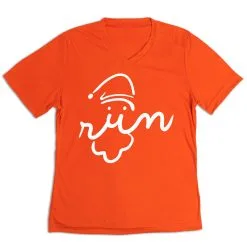 Women's Short Sleeve Tech Tee - Santa Run Face -goneforarun Sales 2023 tr 43507 ORANGE MAIN