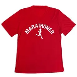 Women's Short Sleeve Tech Tee - Marathoner Girl -goneforarun Sales 2023 tr 43510 RED MAIN