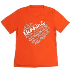 Women's Short Sleeve Tech Tee - Live Love Run Heart 16 Women's Short Sleeve Tech Tee - Live Love Run Heart -goneforarun Sales 2023 tr 43514 ORANGE MAIN