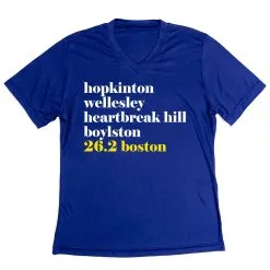Women's Short Sleeve Tech Tee - Run Mantra - Boston