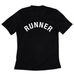 Women's Short Sleeve Tech Tee - Runner Arc -goneforarun Sales 2023 tr 43526 BLACK MAIN