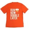 Women's Short Sleeve Tech Tee - Run Now Gobble Later (Bold) -goneforarun Sales 2023 tr 43529 ORANGE MAIN