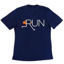 Women's Short Sleeve Tech Tee - Let's Run For Turkey -goneforarun Sales 2023 tr 43532 NAVY MAIN
