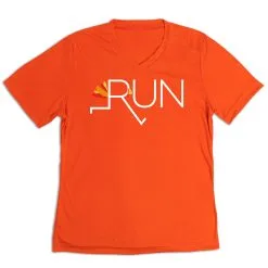 Women's Short Sleeve Tech Tee - Let's Run For Turkey -goneforarun Sales 2023 tr 43532 ORANGE MAIN