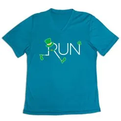 Women's Short Sleeve Tech Tee - Let's Run Lucky -goneforarun Sales 2023 tr 43533 LIGHTBLUE MAIN