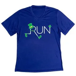 Women's Short Sleeve Tech Tee - Let's Run Lucky -goneforarun Sales 2023 tr 43533 ROYAL MAIN