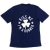 Women's Short Sleeve Tech Tee - Kiss Me I Am A Runner Shamrock -goneforarun Sales 2023 tr 43534 NAVY MAIN