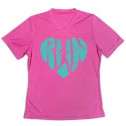 Women's Short Sleeve Tech Tee - Love The Run -goneforarun Sales 2023 tr 43536 PINK MAIN