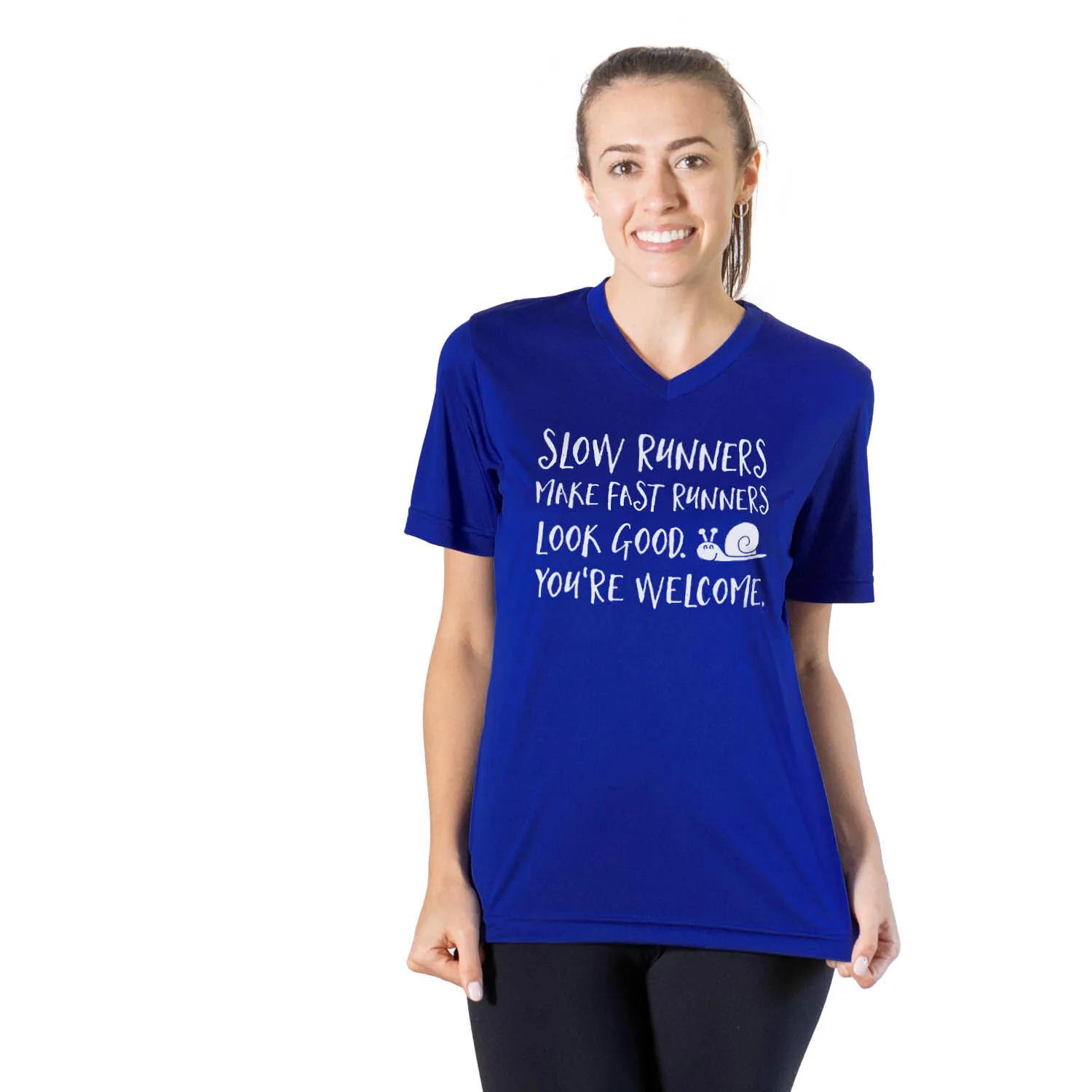 Women's Short Sleeve Tech Tee - Slow Runners 4 Women's Short Sleeve Tech Tee - Slow Runners - Image 2