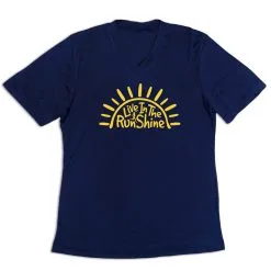 Women's Short Sleeve Tech Tee - Live In The RunShine 16 Women's Short Sleeve Tech Tee - Live In The RunShine -goneforarun Sales 2023 tr 43549 NAVY MAIN