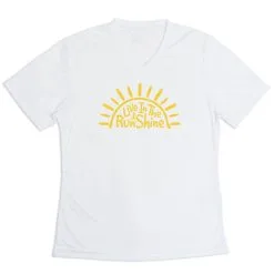 Women's Short Sleeve Tech Tee - Live In The RunShine 21 Women's Short Sleeve Tech Tee - Live In The RunShine -goneforarun Sales 2023 tr 43549 WHITE MAIN